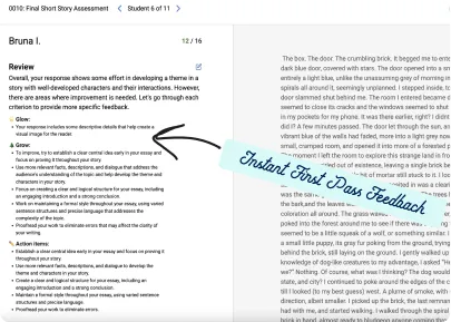 Get grades and feedback